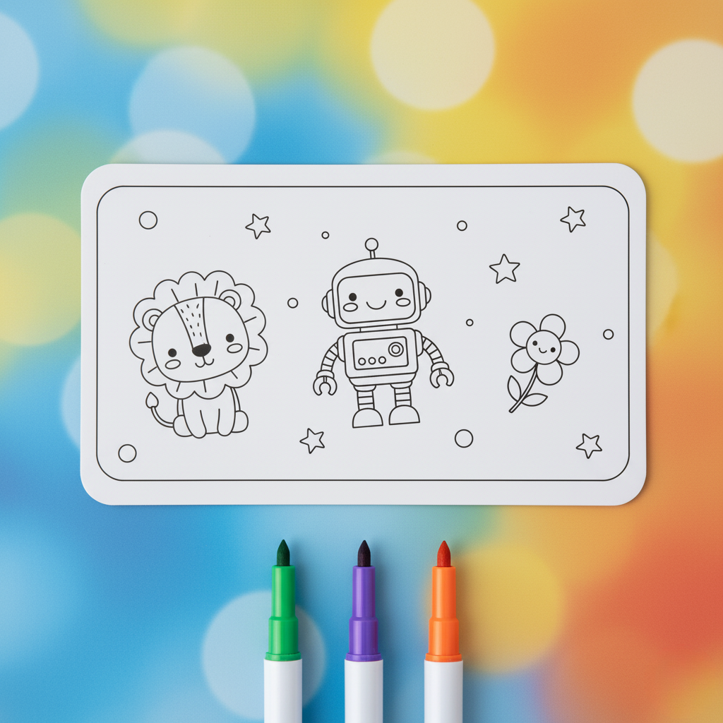 Trace & Adore ✏️ | Trace-and-Colour Reusable Magnets for Kids