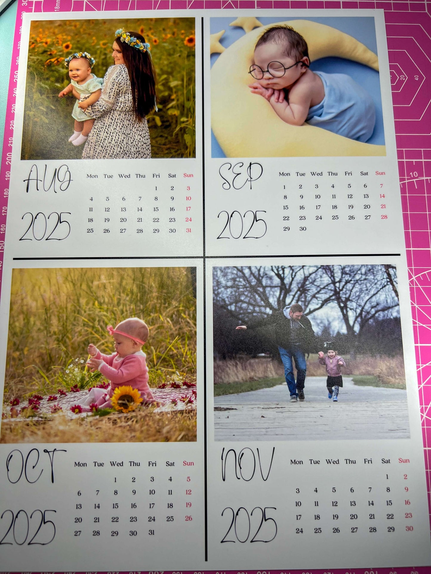 A Year to Adore – Personalised Calendar Magnets