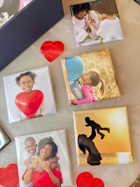 4 x Ímãs de fotos personalizados