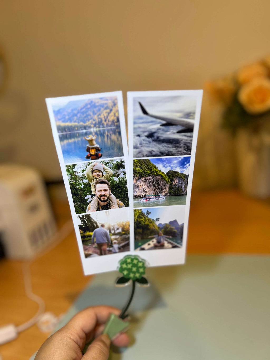 4 x Ímãs de fotos personalizados