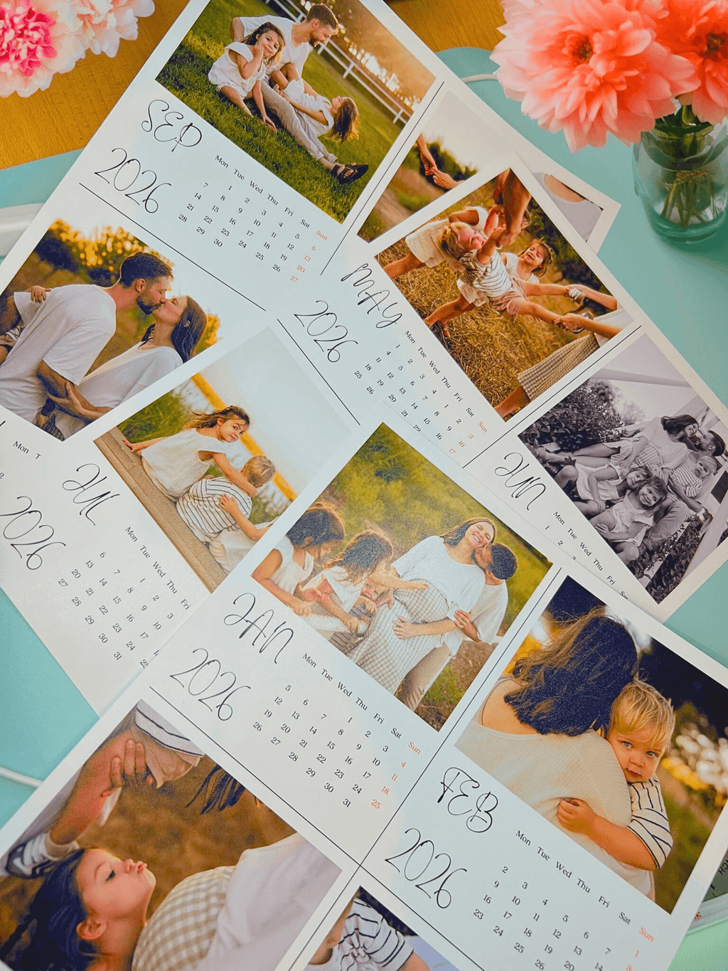 Photo calendar, magnet calendar