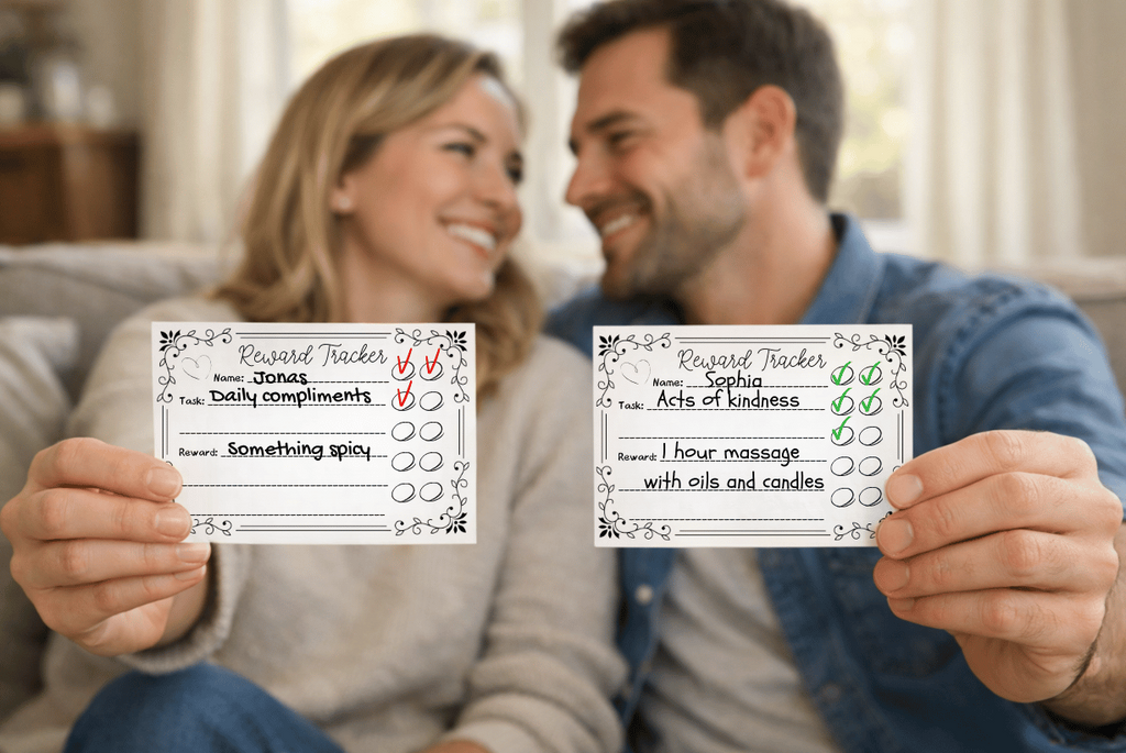 Couples Reward Tracker Magnet | Reusable Dry Erase Relationship Reward Chart