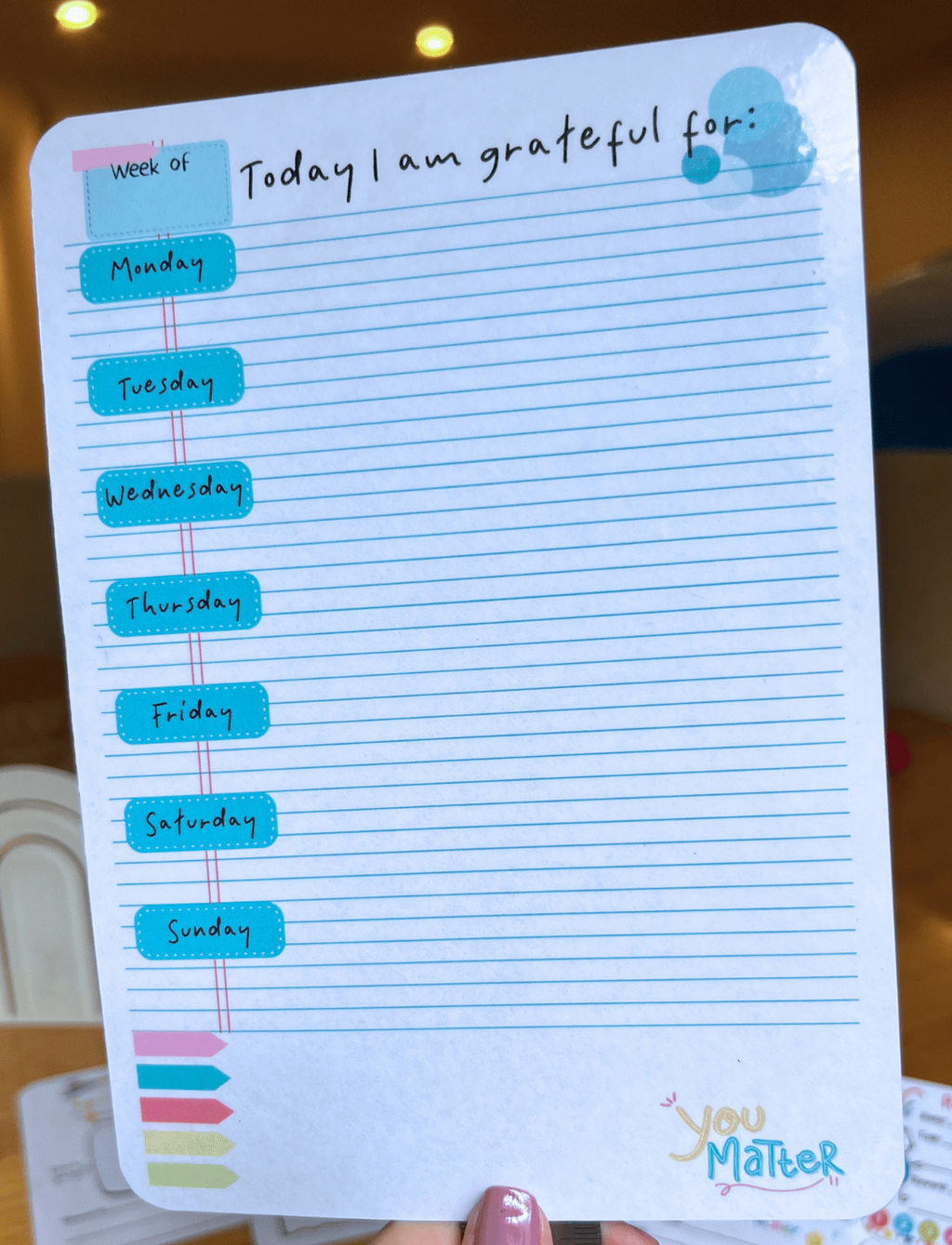 Weekly Gratitude Journal