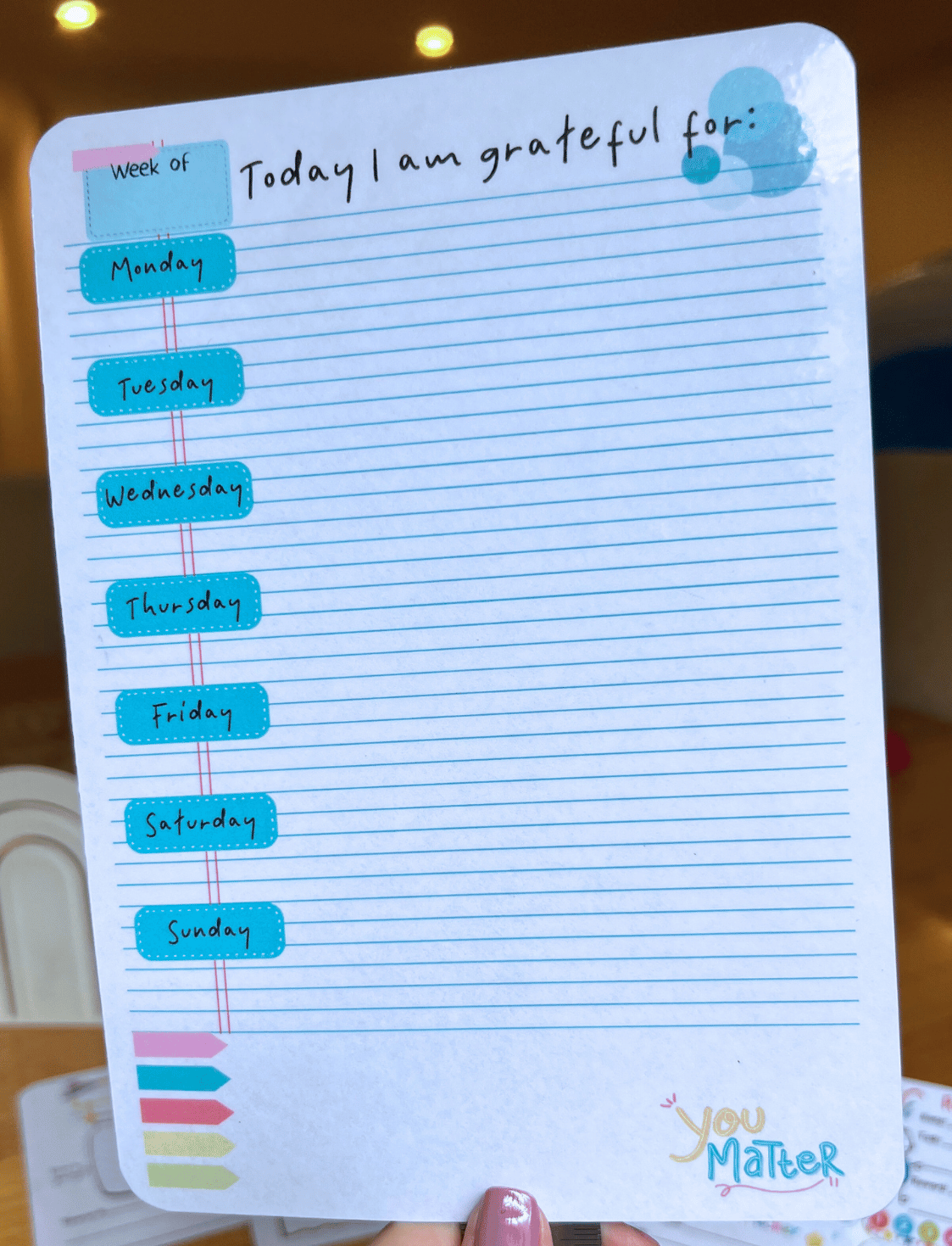 Weekly Gratitude Journal