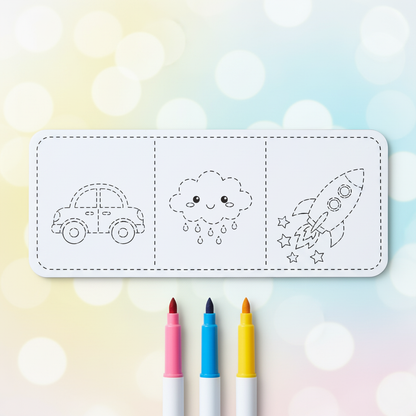 Trace & Adore ✏️ | Trace-and-Colour Reusable Magnets for Kids